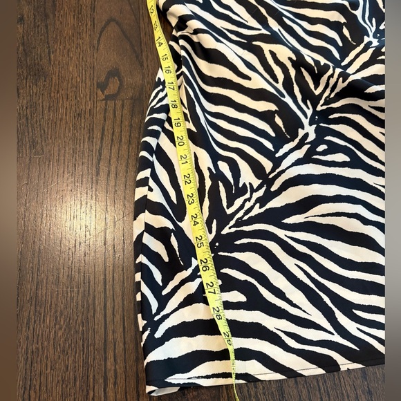Urban Outfitters Mallory Zebra Cowl Neck Mini Slip Dress Size Medium - Picture 6 of 7